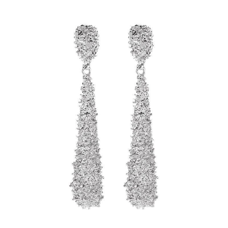 Modern cascading drop earrings