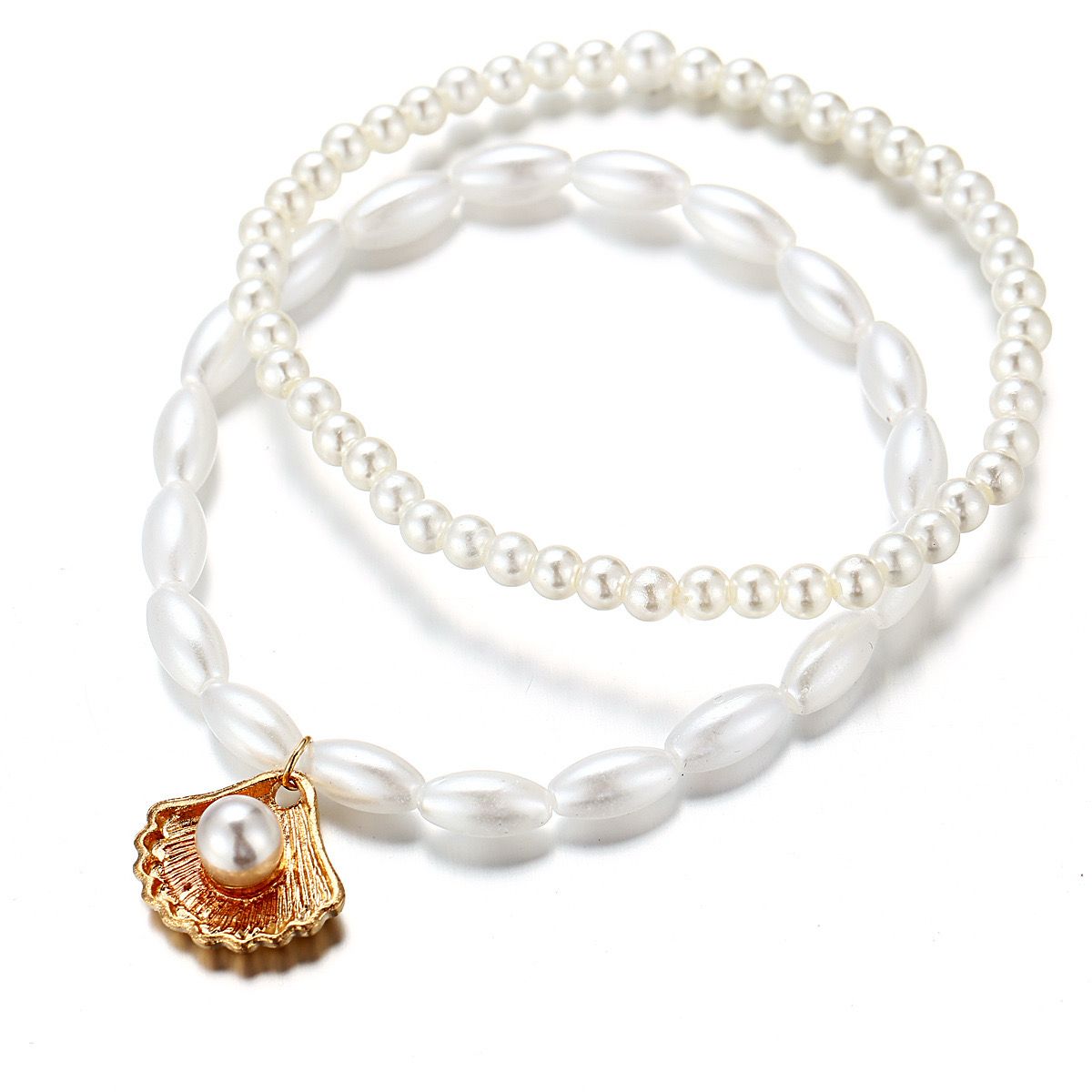 Pearl Shell Anklet Set