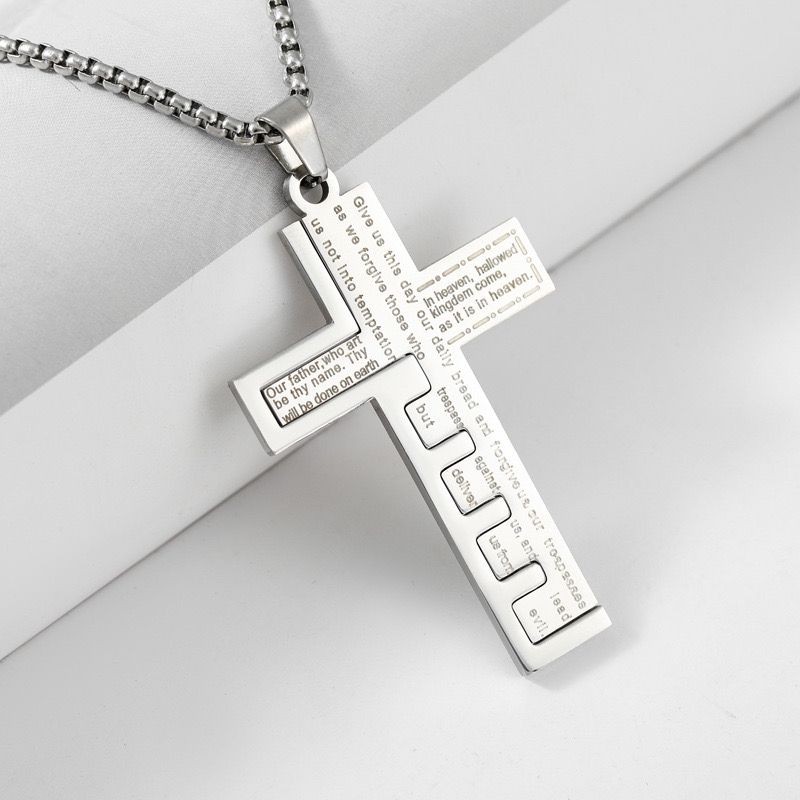 Faith Over Fear Cross (Pendant + Chain)