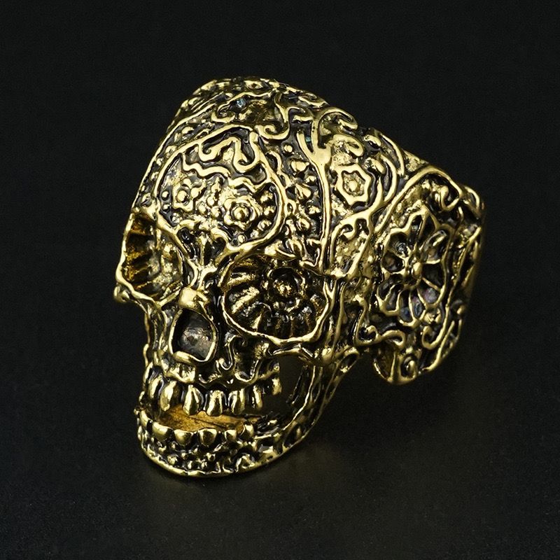 Grim Skull Head Men's Ring