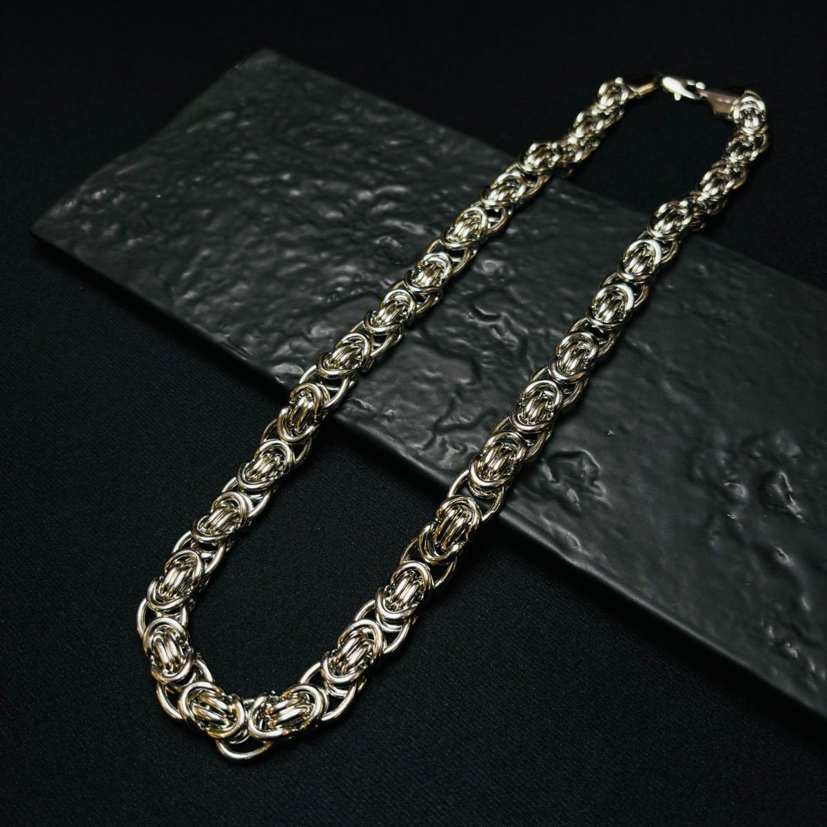 Link Chain (18K White Gold Rhodium Plating) - 12 MM