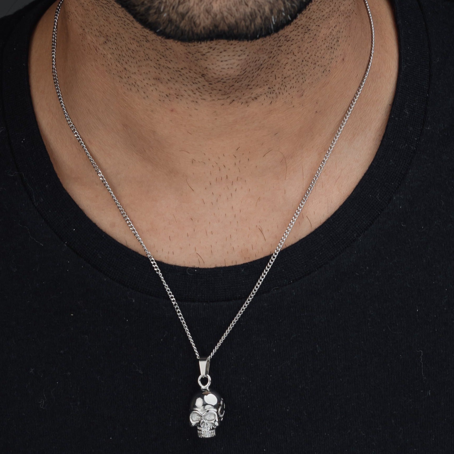 SKULL PENDANT (SILVER) Pendant+ Chain